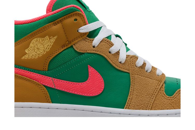 Air Jordan 1 Mid Wheat Watermelon