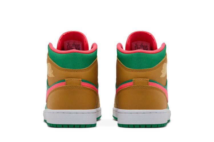 Air Jordan 1 Mid Wheat Watermelon