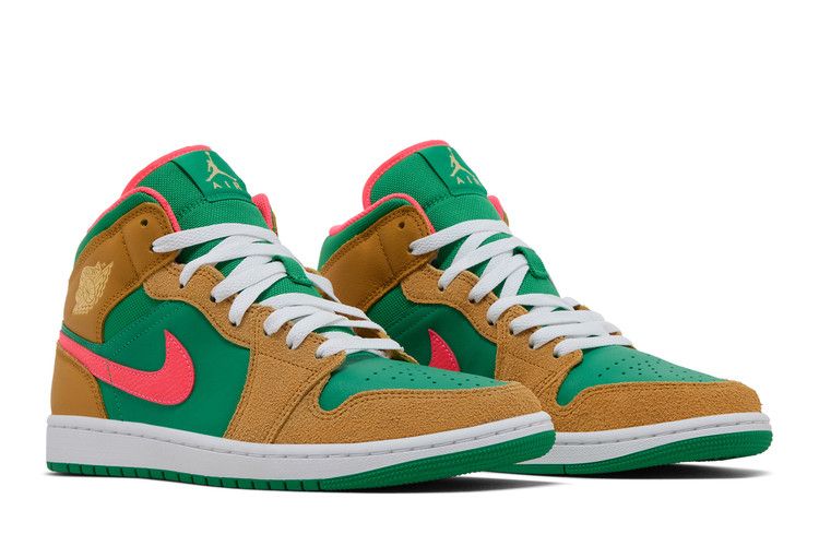 Air Jordan 1 Mid Wheat Watermelon