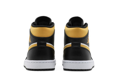 Air Jordan 1 Mid White Pollen Black