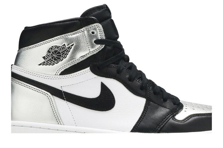 Air Jordan 1 Retro High Silver Toe