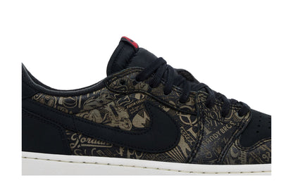 Air Jordan 1 Retro Low OG Laser Black University Red