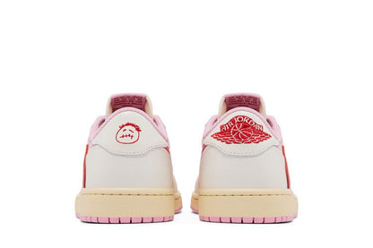 Air Jordan 1 Retro Low OG SP Travis Scott Sail Tropical Pink - IQ7604-101
