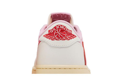 Air Jordan 1 Retro Low OG SP Travis Scott Sail Tropical Pink - IQ7604-101