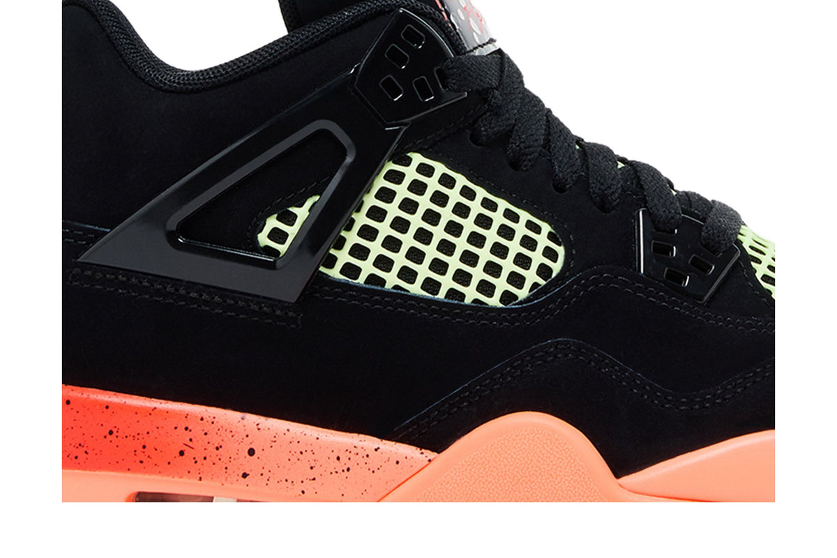 Air Jordan 4 Retro Black Bright Mango Barely Volt Infrared 23