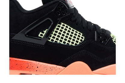 Air Jordan 4 Retro Black Bright Mango Barely Volt Infrared 23
