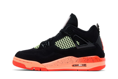 Air Jordan 4 Retro Black Bright Mango Barely Volt Infrared 23