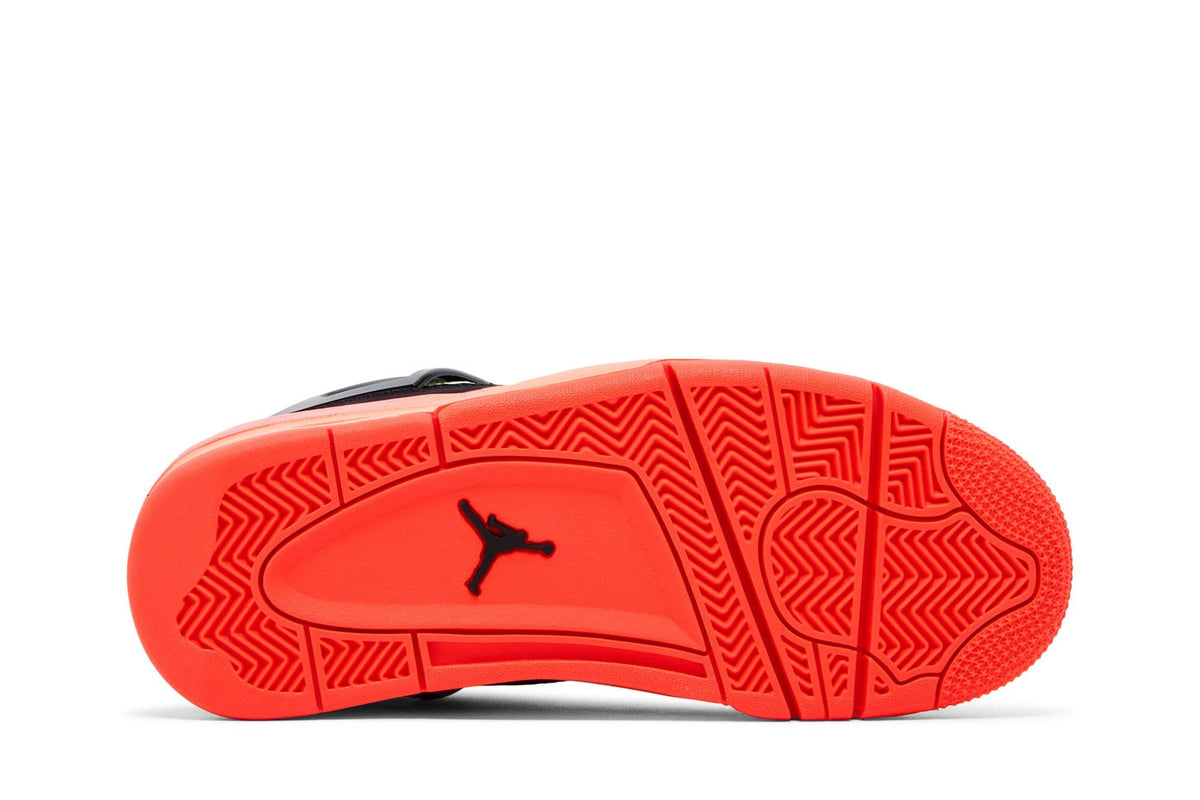 Air Jordan 4 Retro Black Bright Mango Barely Volt Infrared 23