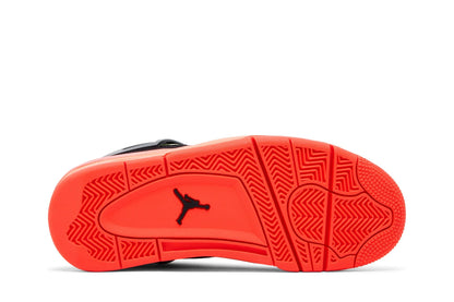 Air Jordan 4 Retro Black Bright Mango Barely Volt Infrared 23