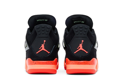 Air Jordan 4 Retro Black Bright Mango Barely Volt Infrared 23