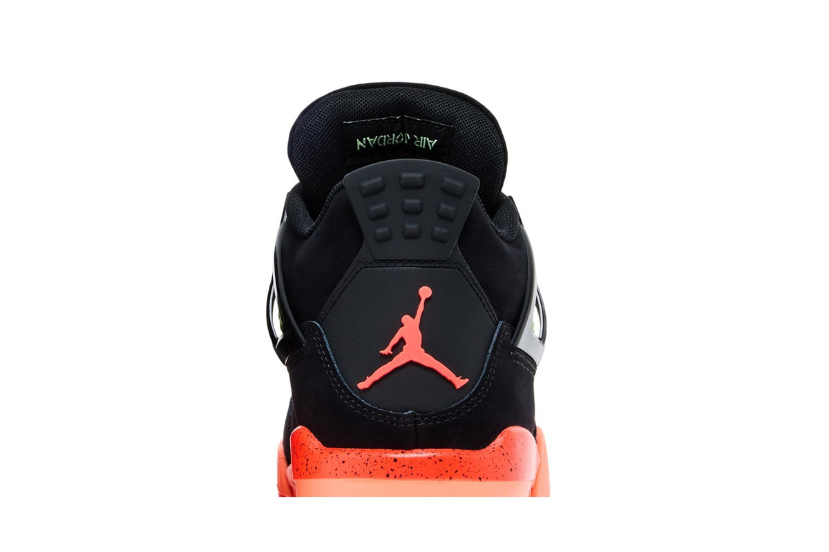 Air Jordan 4 Retro Black Bright Mango Barely Volt Infrared 23