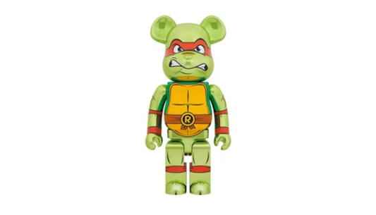 Bearbrick x Teenage Mutant Ninja Turtles Raphael Chrome 1000% - BTMNTRC1000