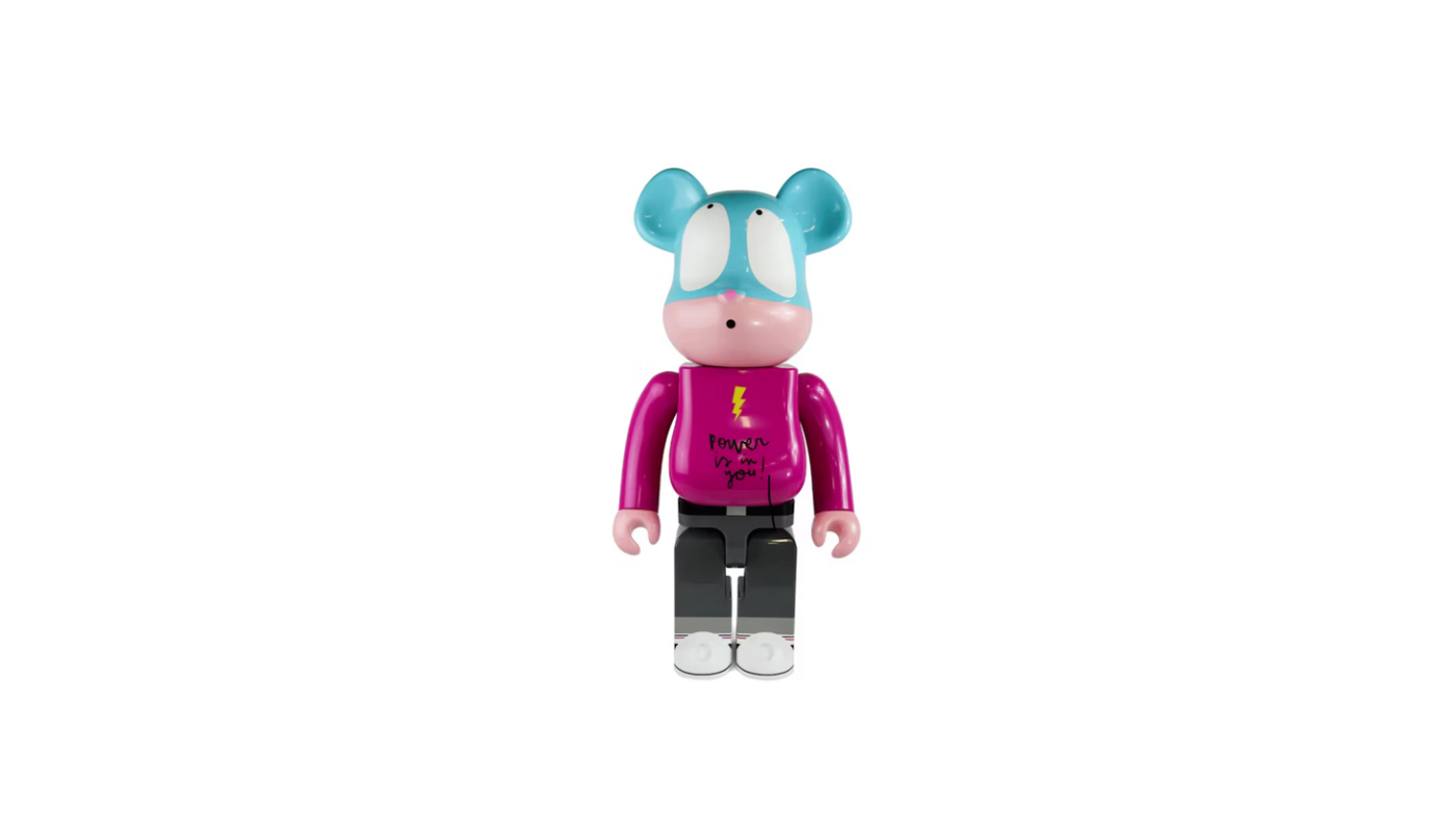 Bearbrick x Edgar Plans Power is in you! 1000% - BEPP1000