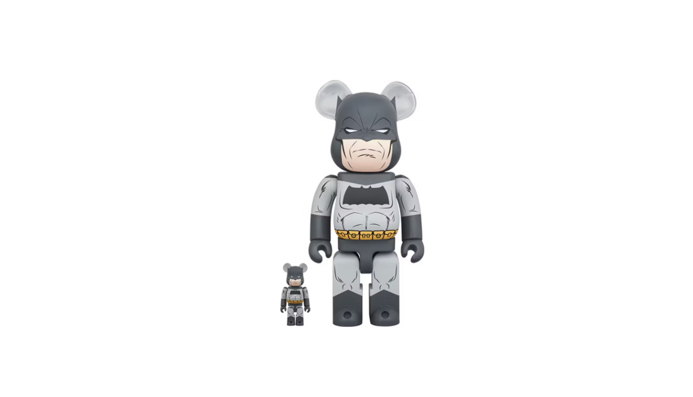 Bearbrick Batman The Dark Knight Returns 100% & 400% Set - BBTDKR