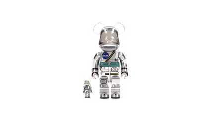 Bearbrick Project Mercury Astronaut 100% & 400% Set - BPMAS