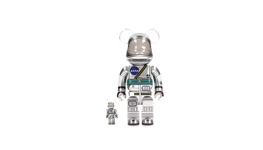 Bearbrick Project Mercury Astronaut 100% & 400% Set - BPMAS