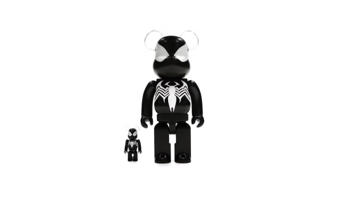Bearbrick x Marvel Venom The Amazing Spider-Man 100% & 400% Set - BMVTASM14S