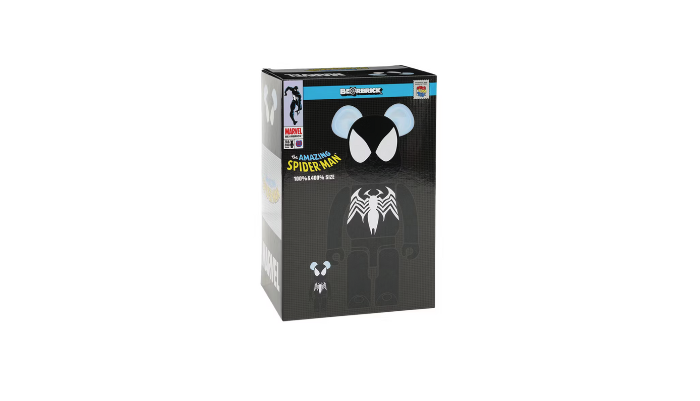 Bearbrick x Marvel Venom The Amazing Spider-Man 100% & 400% Set - BMVTASM14S