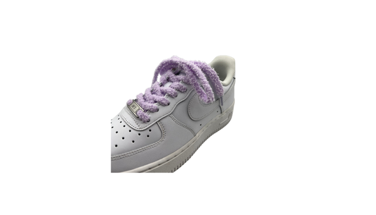Paire de lacets fluffy violet fin - LFV