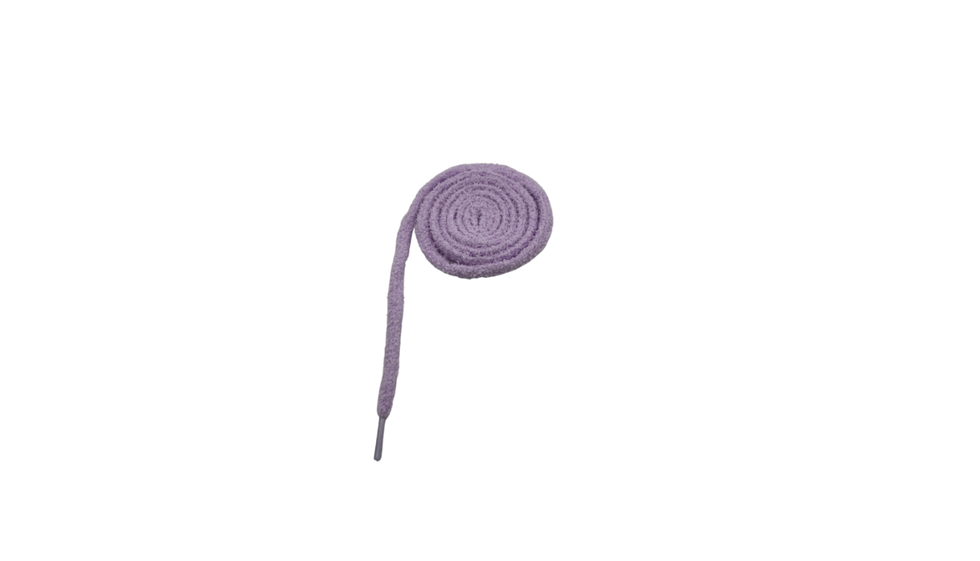 Paire de lacets fluffy violet fin - LFV