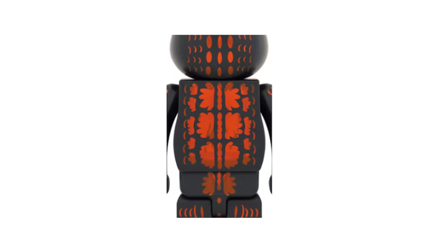 Bearbrick Godzilla VS Destoroyah version Godzilla (Meltdown) 1000% Clear Orange Ver. - BGDVGM