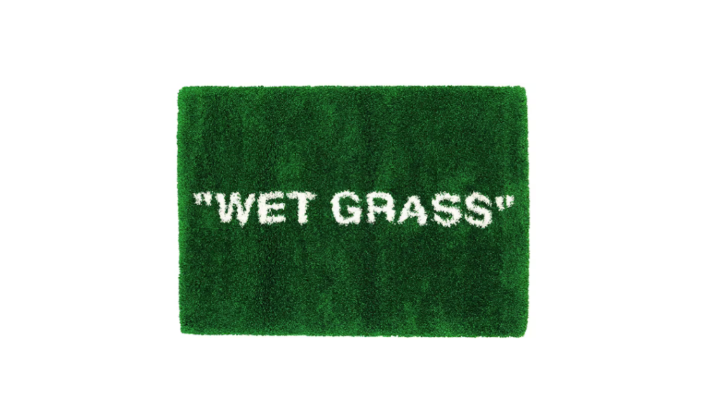 Tapis Virgil Abloh x IKEA MARKERAD WET GRASS vert - TVAIMWG