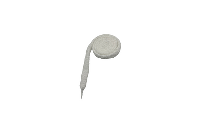 Paire de lacets fluffy large blanc - LFLB