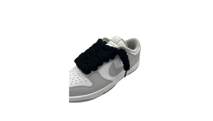 Paire de lacets fluffy large noir - LFLN