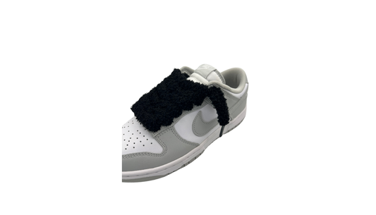 Paire de lacets fluffy large noir - LFLN