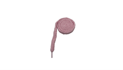 Paire de lacets fluffly large rose  - LFRL