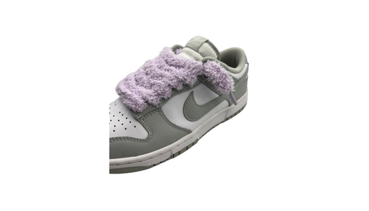Paire de lacets fluffy large violet - PLFLV