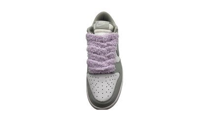 Paire de lacets fluffy large violet - PLFLV