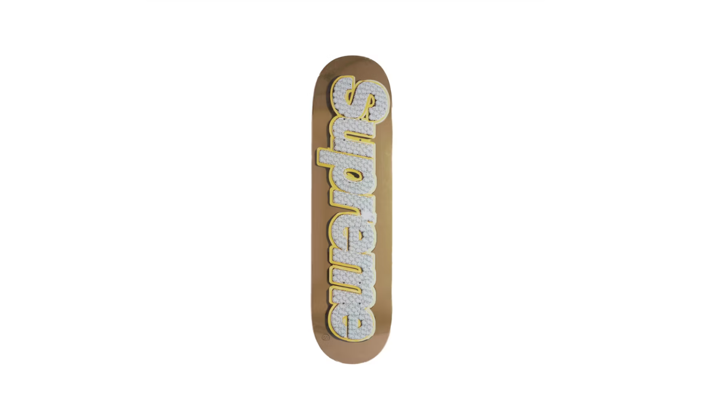 Supreme Bling Box Logo Deck Gold - SBBLDG