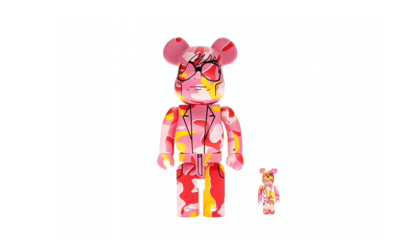 Bearbrick Andy Warhol Camo Ver. 100% & 400% Set