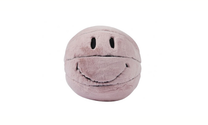 Market Smiley Basketball Sherpa Plush Pink