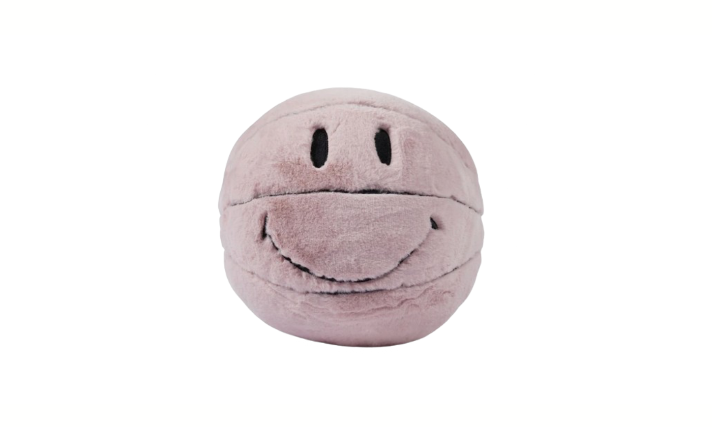 Market Smiley Basketball Sherpa Plush Pink - 010741329971