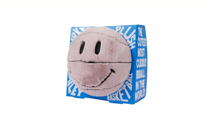 Market Smiley Basketball Sherpa Plush Pink