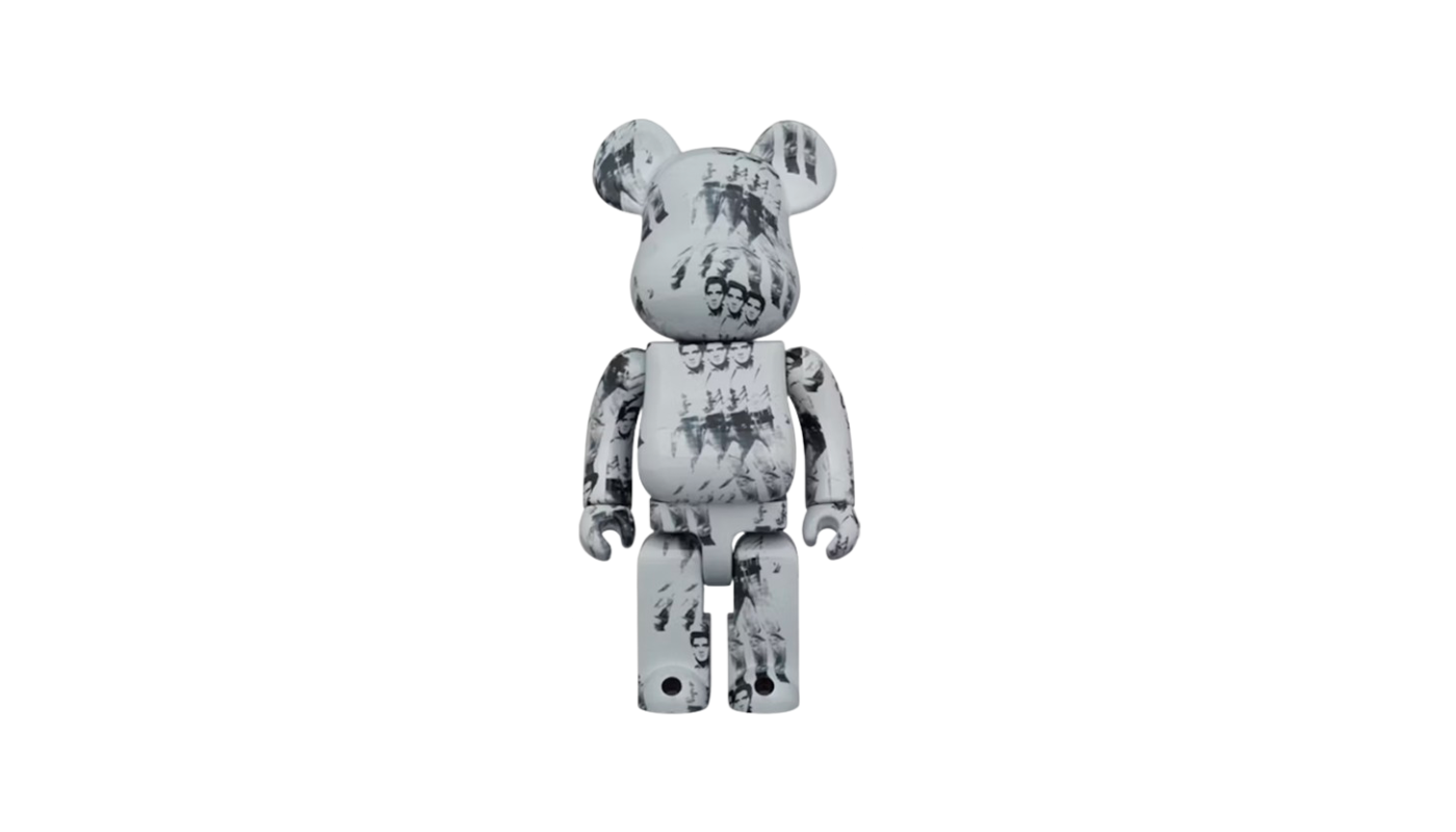 Bearbrick 1000% Andy Warhol x Elvis Presley