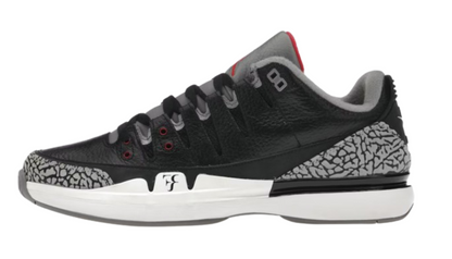 Zoom Vapor AJ3 Black Cement Roger Federer