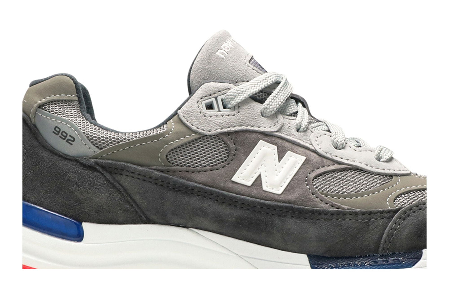 New Balance 992 Grey Blue Red