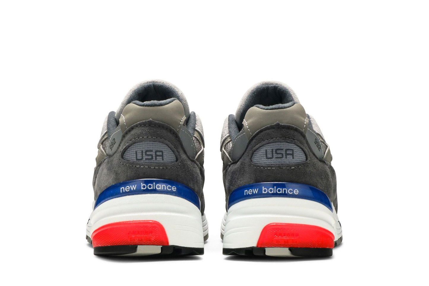 New Balance 992 Grey Blue Red