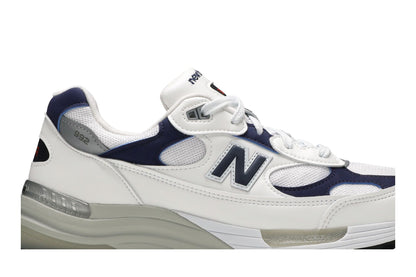 New Balance 992 White Navy