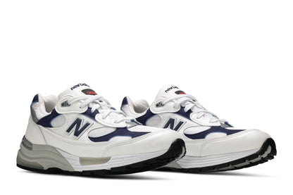 New Balance 992 White Navy