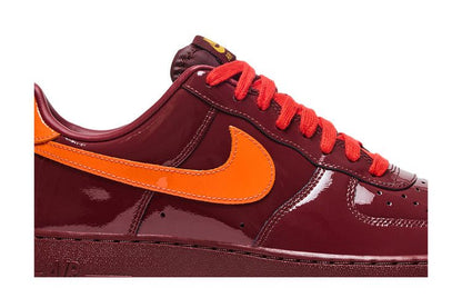 Nike Air Force 1 Low Patent Leather Dark Team Red Safety Orange