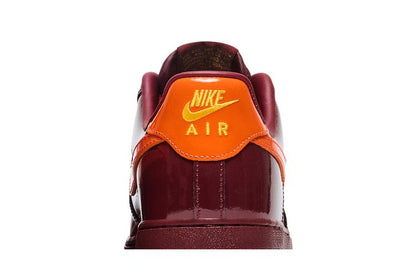 Nike Air Force 1 Low Patent Leather Dark Team Red Safety Orange