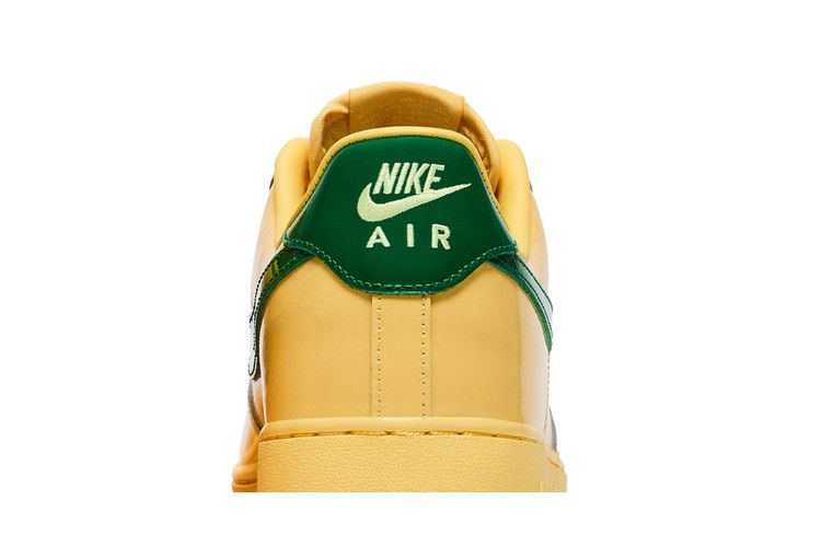 Nike Air Force 1 Low Patent Leather Topaz Gold Pine Green