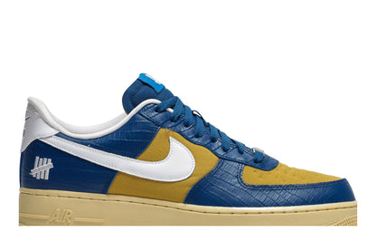 Nike Air Force 1 Low SP Undefeated 5 On It Blue Yellow Croc