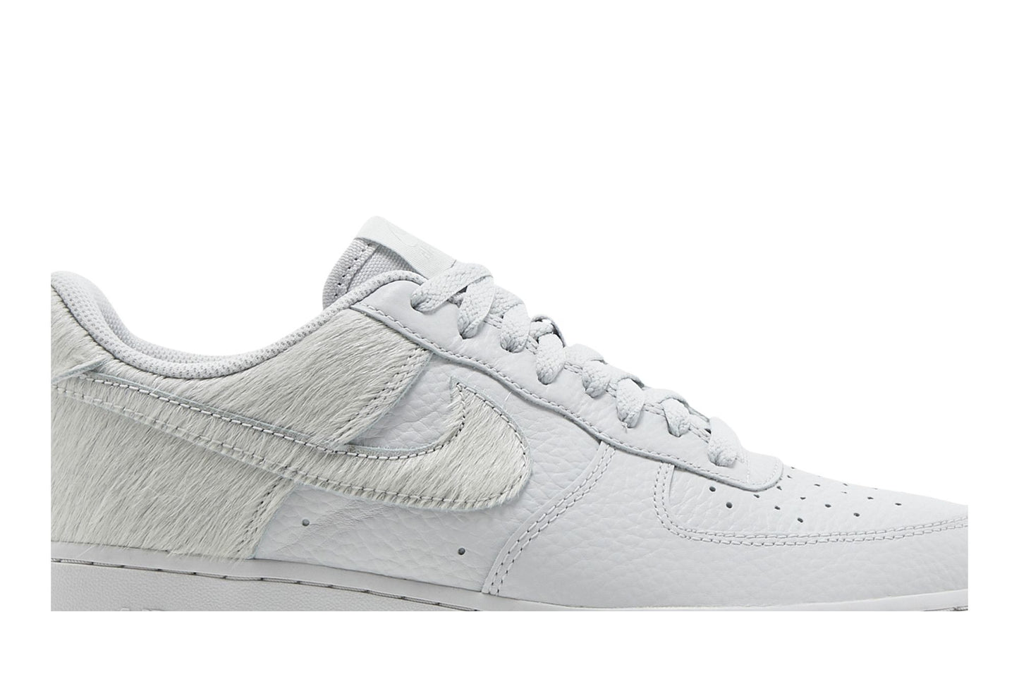 Nike Air Force 1 Low White Pony Hair Heel
