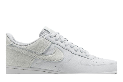 Nike Air Force 1 Low White Pony Hair Heel
