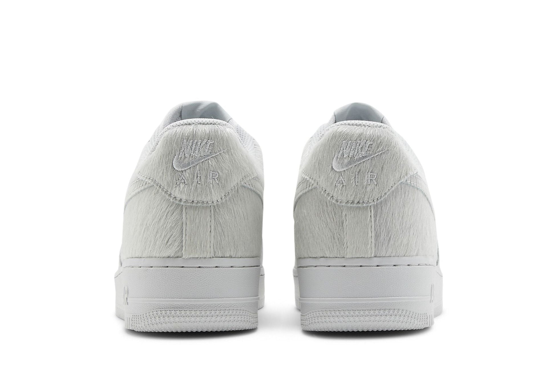 Nike Air Force 1 Low White Pony Hair Heel